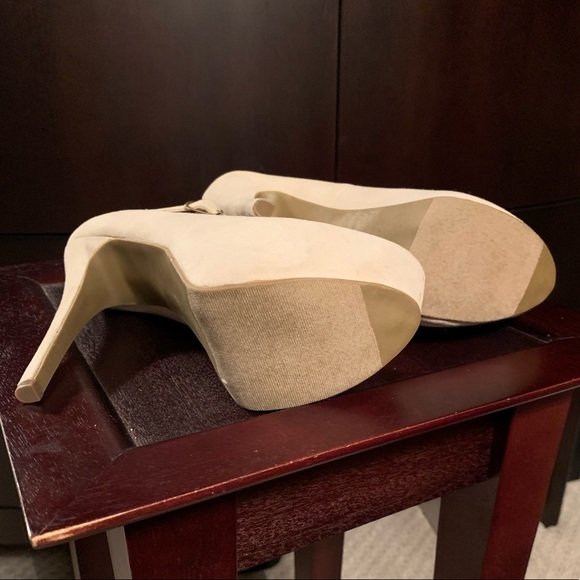 JustFab Payson Beige High Heels 👠. Size 6.5 - Picture 9 of 16